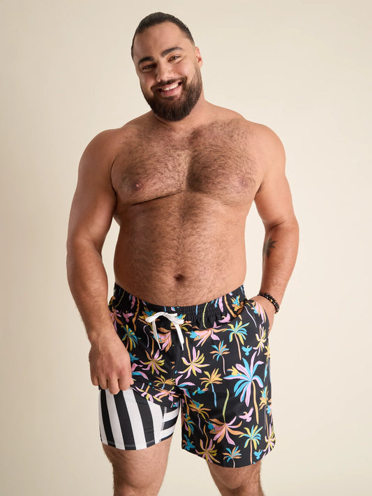The Black Light Nights 7" (Classic Lined Swim Trunk)