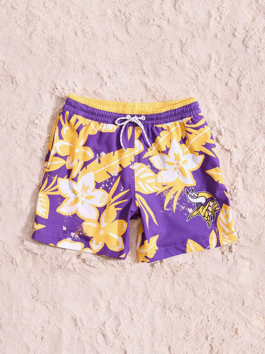 The Vikings Deep End Zones 5.5" (Classic Lined Swim Trunk)