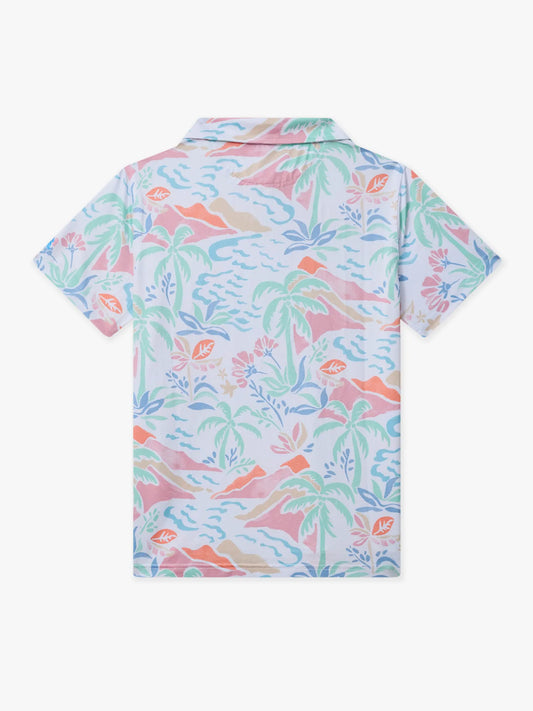 The Washed Ashore (Boys Performance Polo)- Bright