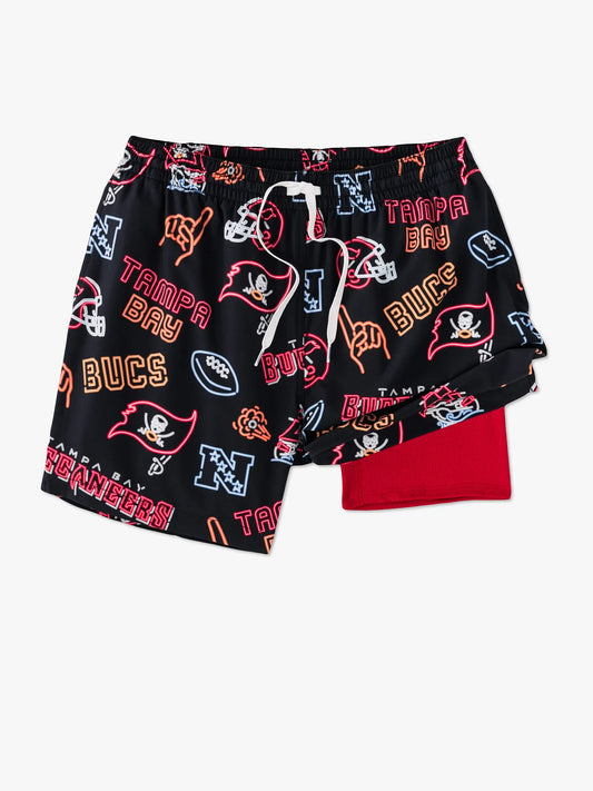 The Neon Buccaneers 5.5" (NFL Classic Lined Swim Trunks)