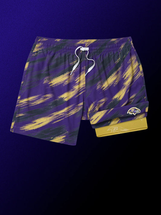 The Color Blitz Ravens 5.5" (Classic Lined Swim Trunk)