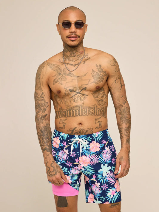 The Tropic Like Its Hots 7" (Classic Lined Swim Trunk)