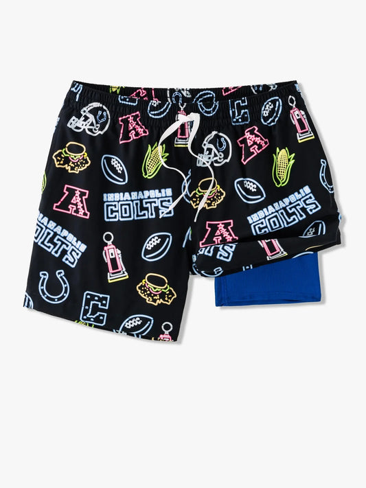 The Neon Colts 5.5" (NFL Classic Lined Swim Trunks)