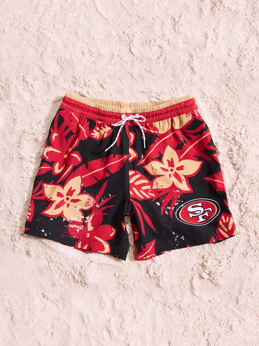 The 49ers Deep End Zones 5.5" (Classic Lined Swim Trunk)