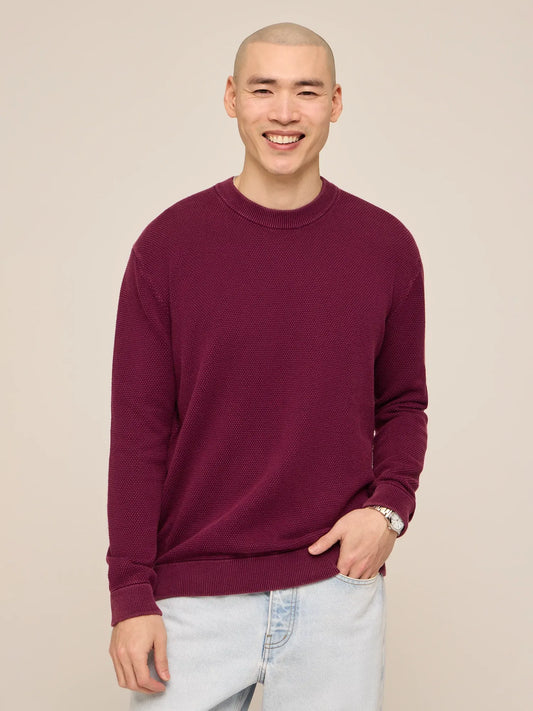 The Burgundy (Close-Knit Crewneck)