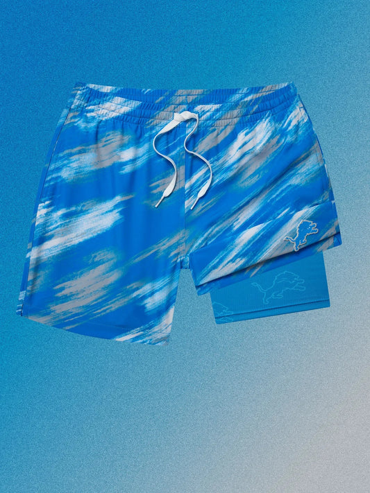 The Color Blitz Lions (Boys Lined Swim Trunk)