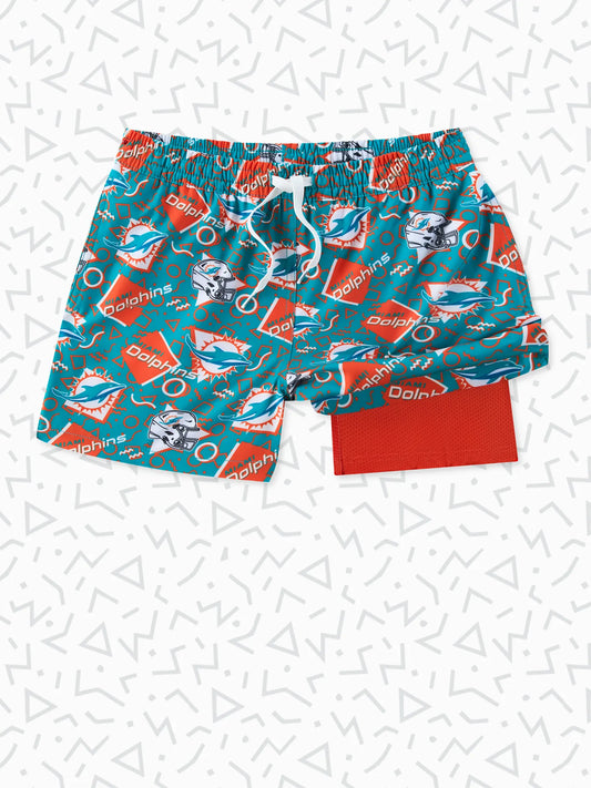 The Dolphins Game Day Fit (Boys Classic Lined Trunk)