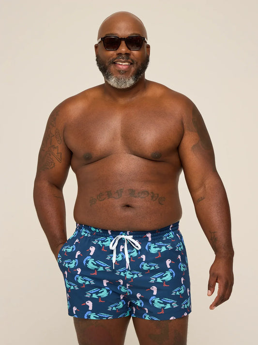 The Mallards Are The Moments 2" (Classic Lined Swim Trunk)