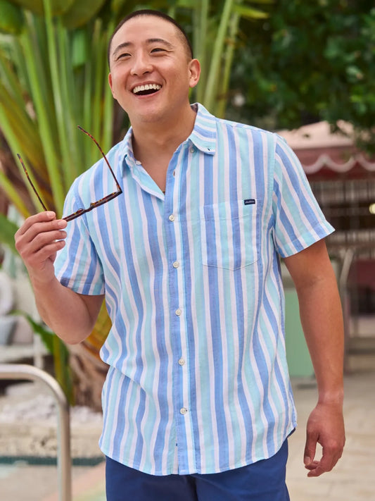 The Deep Sea Streaks (Resort Weave Friday Shirt)
