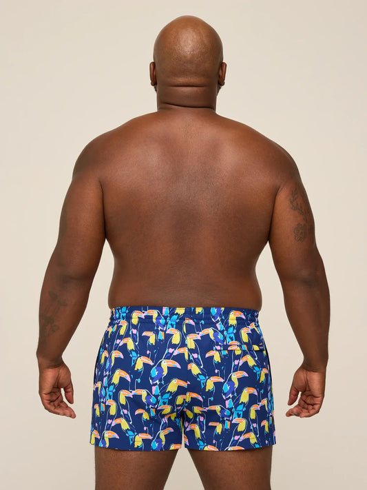 The Toucan Play At That Games 2" (Classic Lined Swim Trunk)