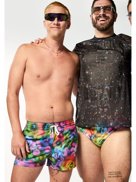 The Sonic Blooms 4" (Classic Lined Swim Trunk)