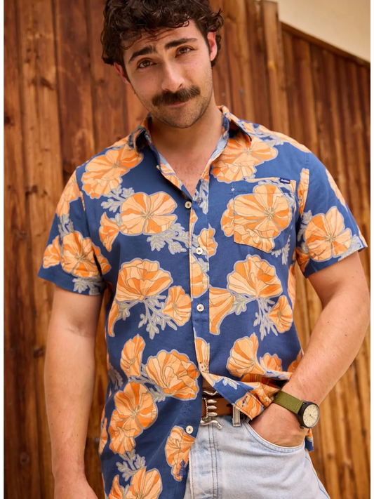 The Great Grand Poppy (Resort Weave Friday Shirt)