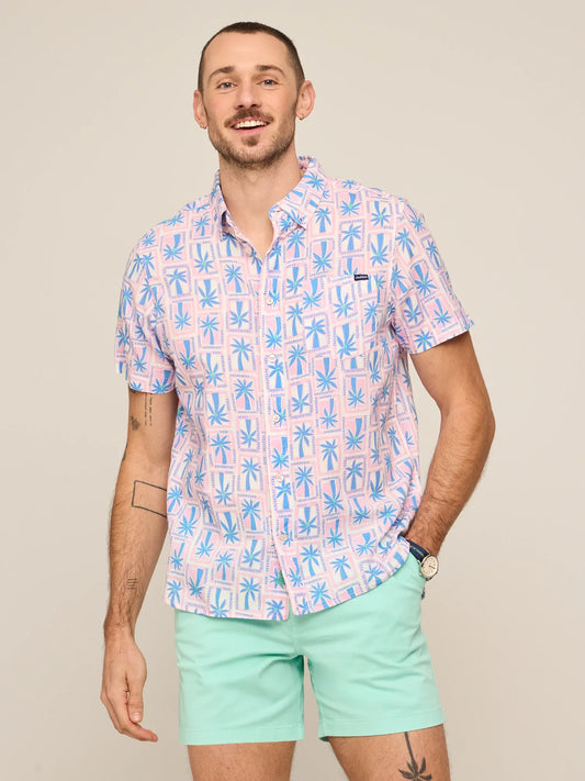 The Miami Mosaic (Resort Weave Friday Shirt)- Pink
