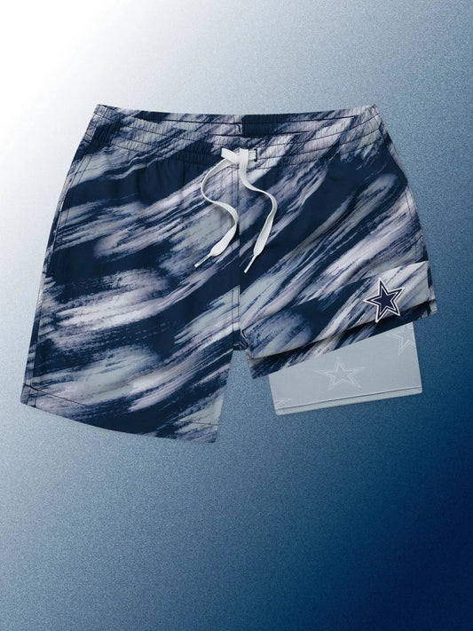 The Color Blitz Cowboys (Boys Lined Swim Trunk)