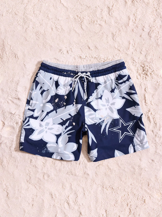 The Cowboys Deep End Zones 5.5" (Classic Lined Swim Trunk)