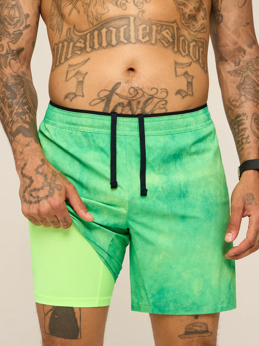 The Elements 7" (Ultimate Training Short with Hidden Liner) - Green