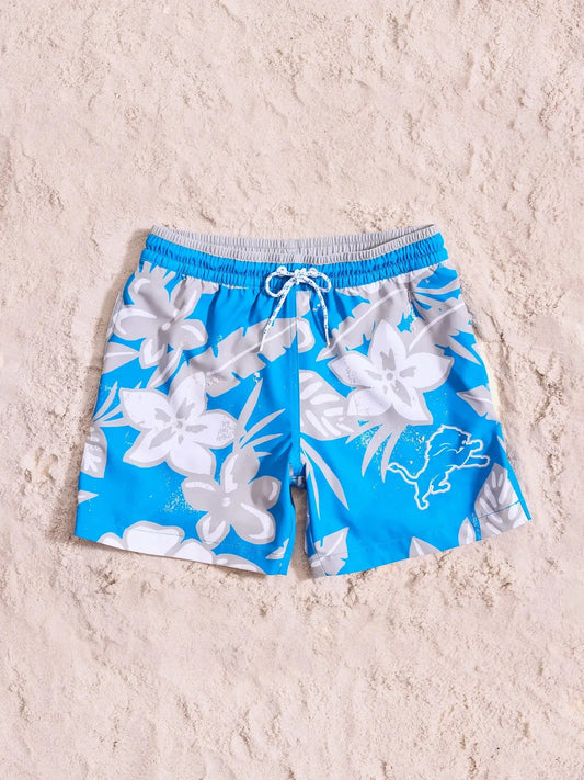 The Lions Deep End Zones 5.5" (Classic Lined Swim Trunk)