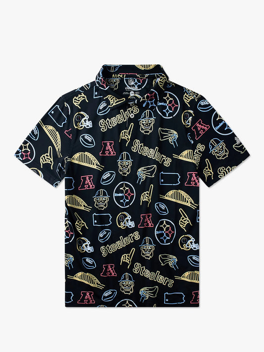 The Neon Steelers (NFL Boys Performance Polo)