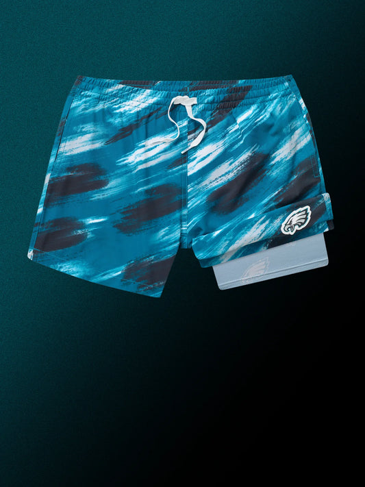 The Color Blitz Eagles (Boys Lined Swim Trunk)