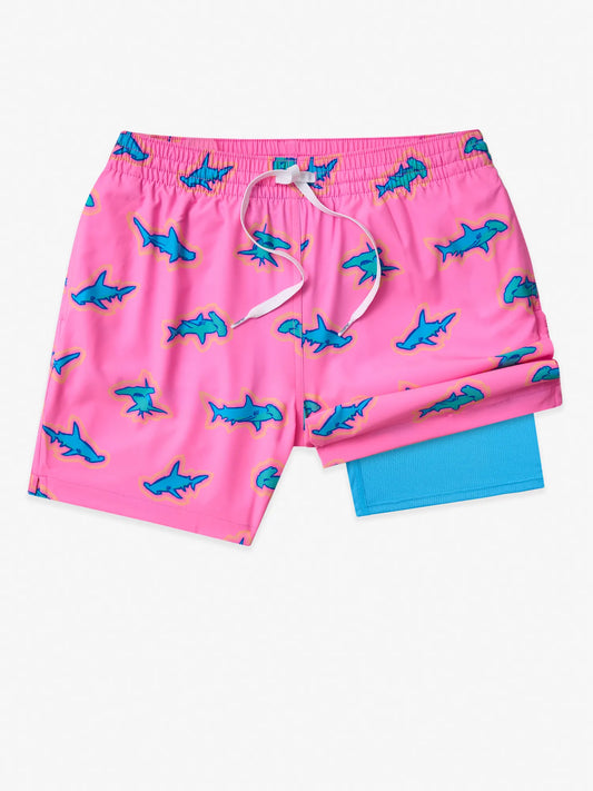 The Pink Apex Swimmers (Boys Lined Swim Trunk)