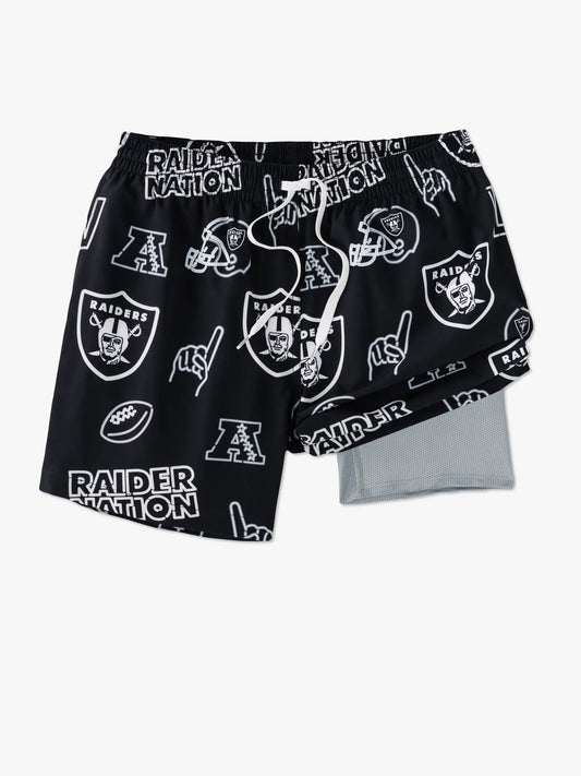 The Neon Raiders 5.5" (NFL Classic Lined Swim Trunks)