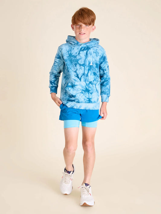The Glass Fractal - Deep Blue (Boys Comfort Hoodie)