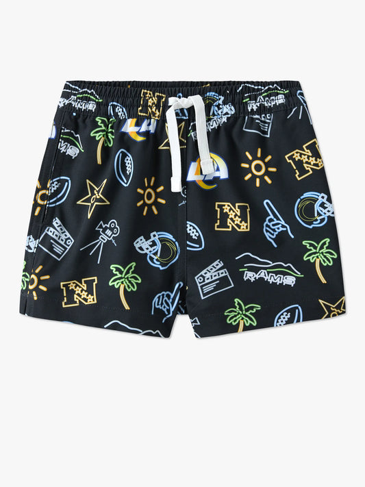 The Neon Rams (NFL Toddler Swim Trunk)