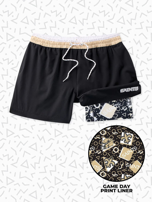 The Secret Saints 5.5" (Classic Lined Swim Trunks)