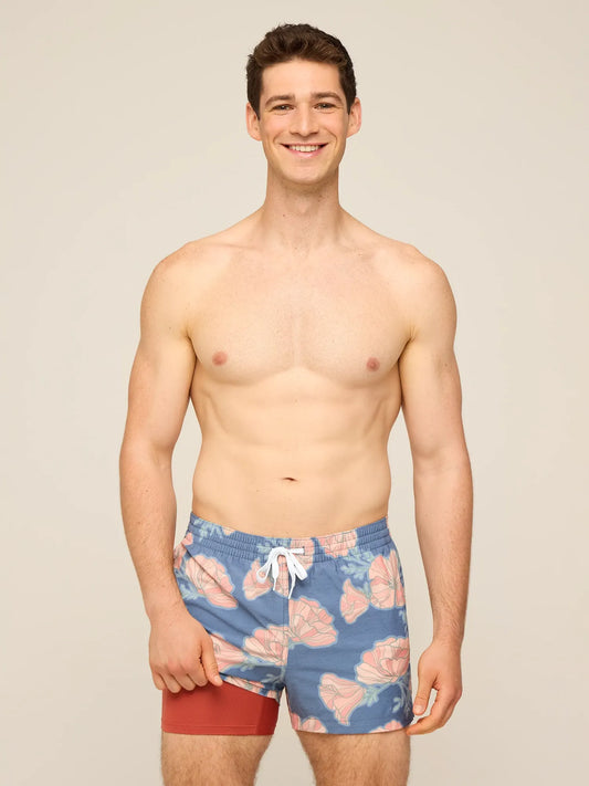The Great Grand Poppy 4" (Classic Lined Swim Trunk)