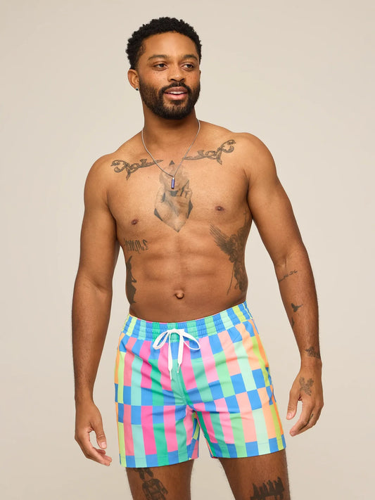 The Technicolor Stitches 5.5"(Classic Swim Trunk)