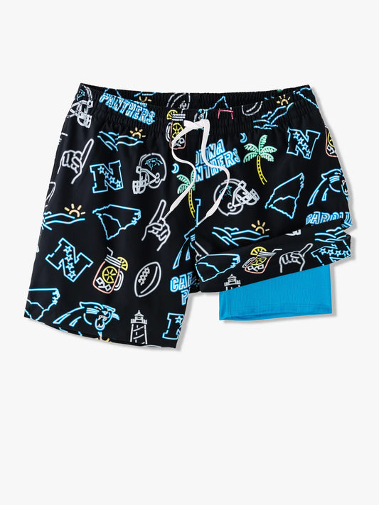 The Neon Panthers 5.5" (NFL Classic Lined Swim Trunks)