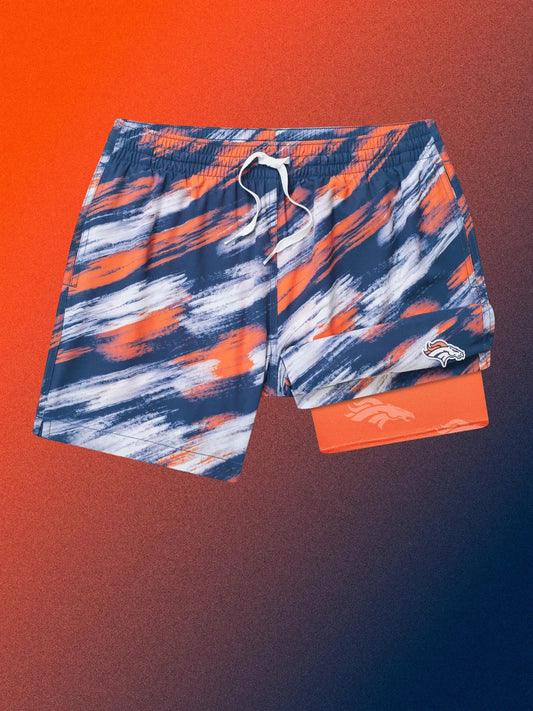 The Color Blitz Broncos 5.5" (Classic Lined Swim Trunk)