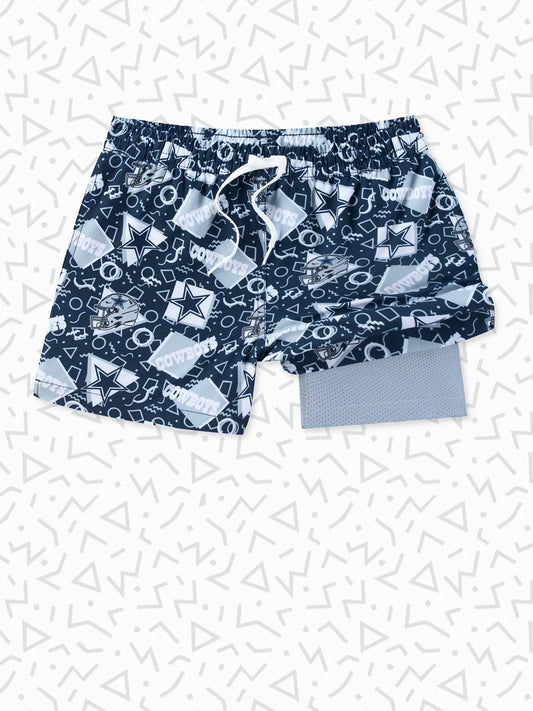 The Cowboys Game Day Fit (Boys Classic Lined Swim Trunk)