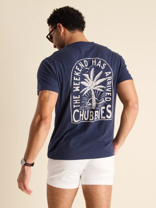 The Going in the Duffle (Non Pocket Graphic T-Shirt) - Navy
