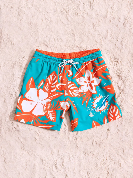 The Dolphins Deep End Zones 5.5" (Classic Lined Swim Trunk)