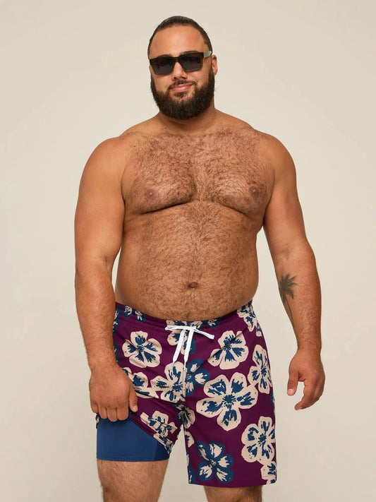 The Berry Botanica 7" (Classic Lined Swim Trunk)