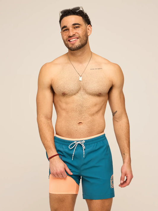 The Rusty Cobalts 5.5" (Classic Lined Swim Trunk w/ SP WB)