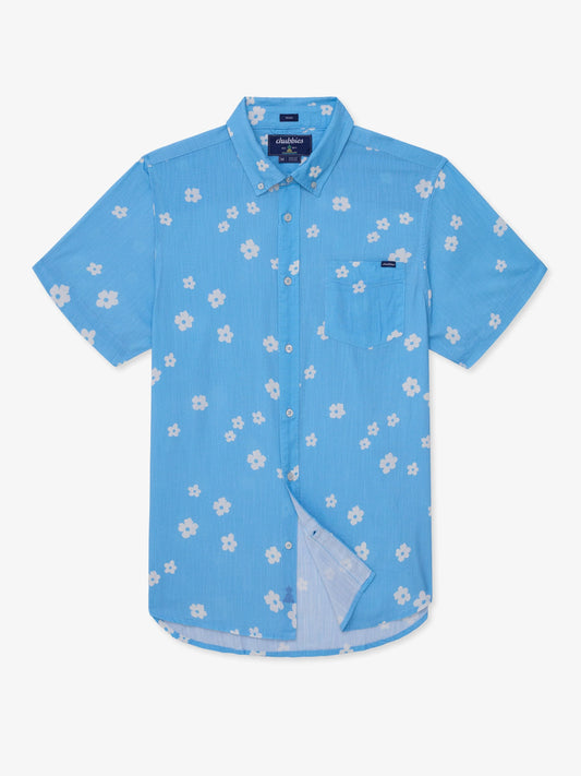 The Sun-Dried Blossom (Resort Weave Friday Shirt)- Blue