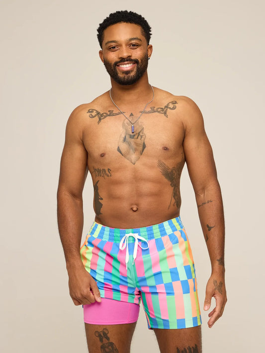 The Technicolor Stitches 5.5" (Classic Lined Swim Trunk)