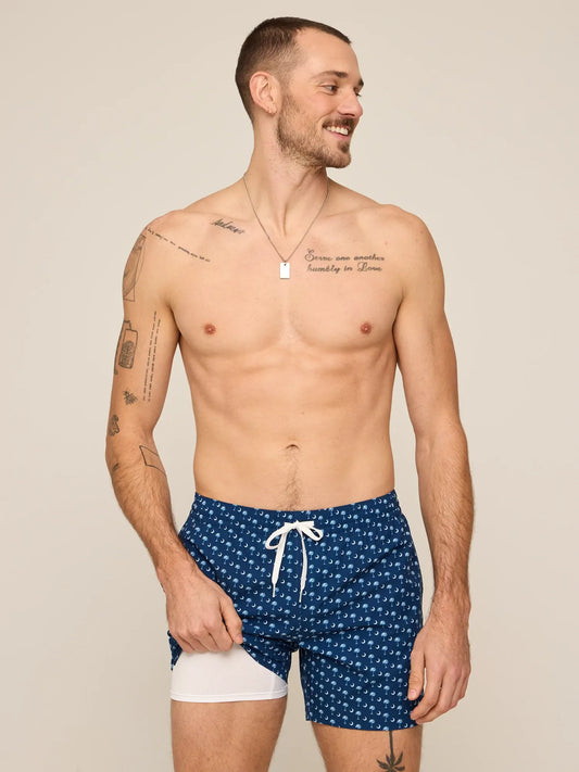 The Goodnight Palmetto Moons 5.5" (Classic Lined Swim Trunk)