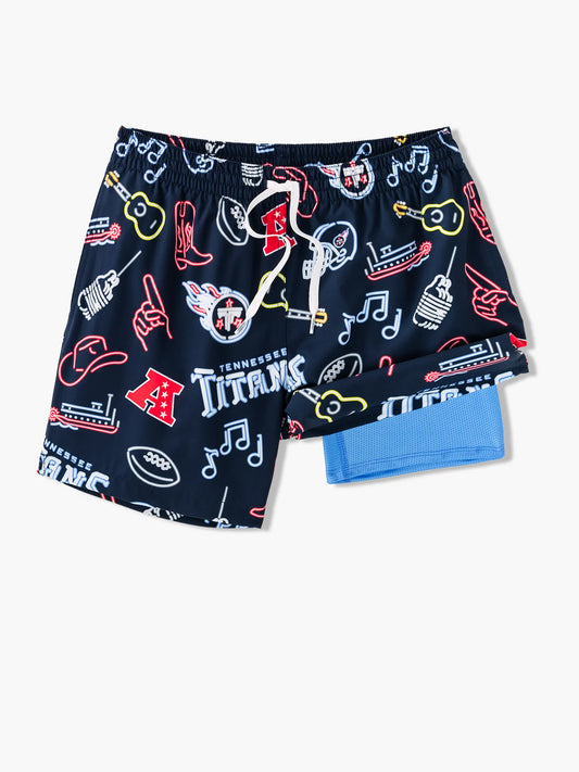 The Neon Titans 5.5" (NFL Classic Lined Swim Trunks)