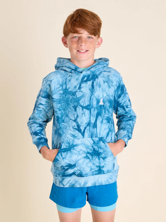 The Glass Fractal - Deep Blue (Boys Comfort Hoodie)