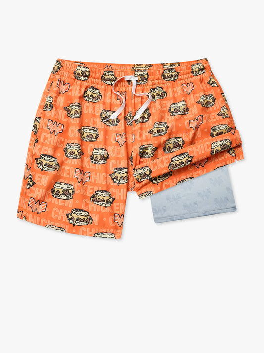 The Honey Butter Chicken Biscuit 5.5" (Classic Lined Swim) - Orange