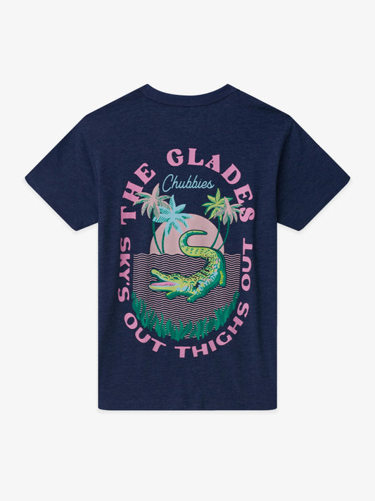The Gatorglades (Boys Non Pocket T-Shirt)- Navy