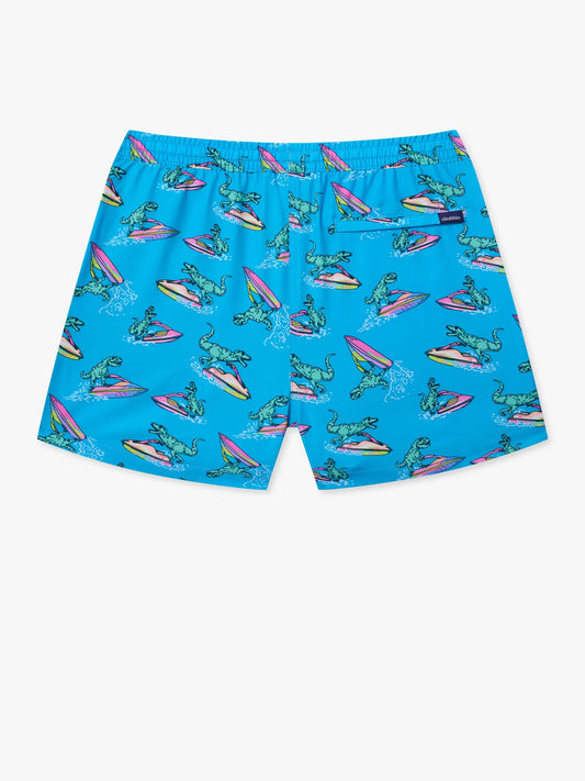The Fossil Fuels (Boys Lined Swim Trunk)- Blue