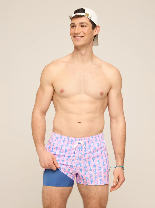 The Miami Mosaic 4" (Classic Lined Swim Trunk)