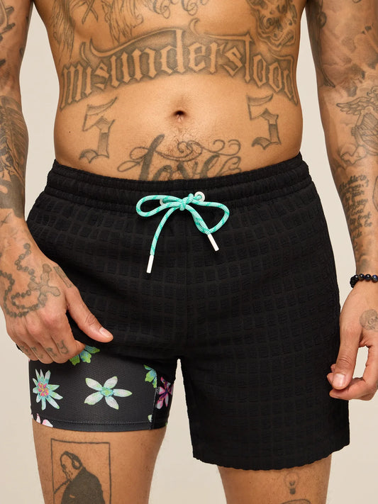 The Floral Fusions 5.5" (Grid Lined Swim)