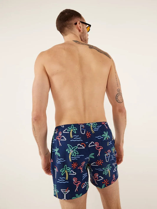 The Neon Lights 5.5" (Lined Classic Swim Trunk)