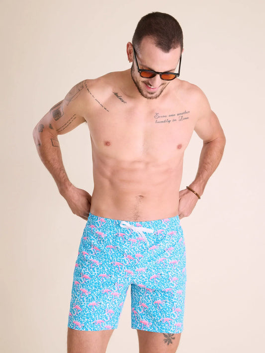 The Domingos Are For Flamingos 7" (Classic Swim Trunk)