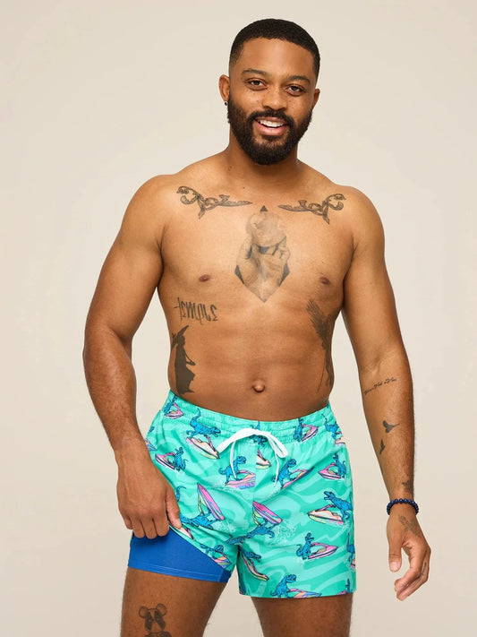 The Fossil Fuels 4" (Classic Lined Swim Trunk)